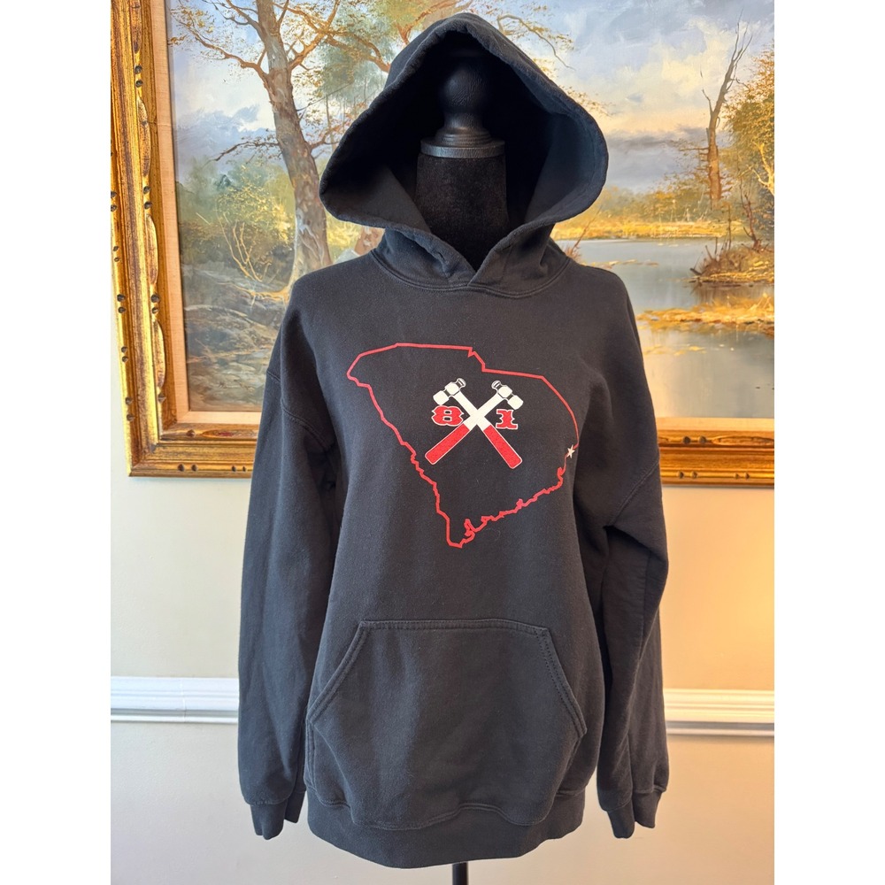 MC Big Red Machine 81 Supporter‎ Hoodie Myrtle Beach SC Black Mens M Riding wear